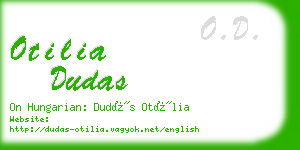 otilia dudas business card